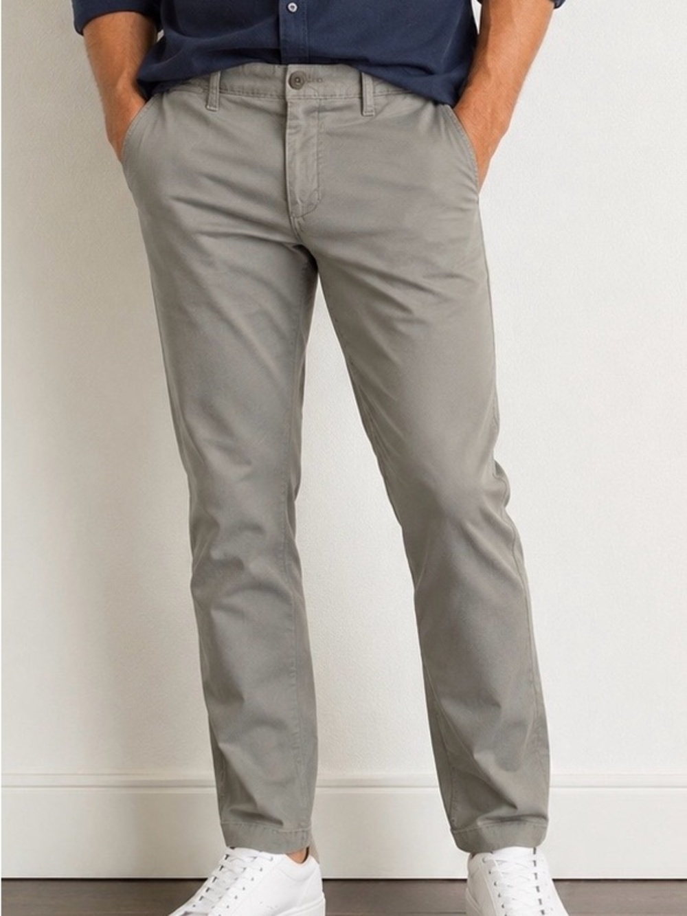 J. Crew Men's Chinos in Light Gray